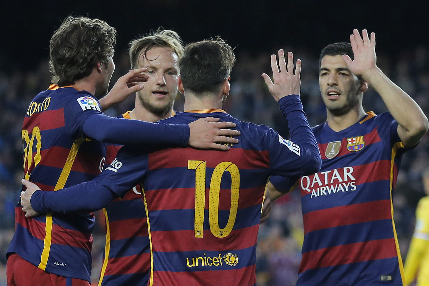 „Barcelona“ įmušė šešis įvarčius.<br>AP nuotr.