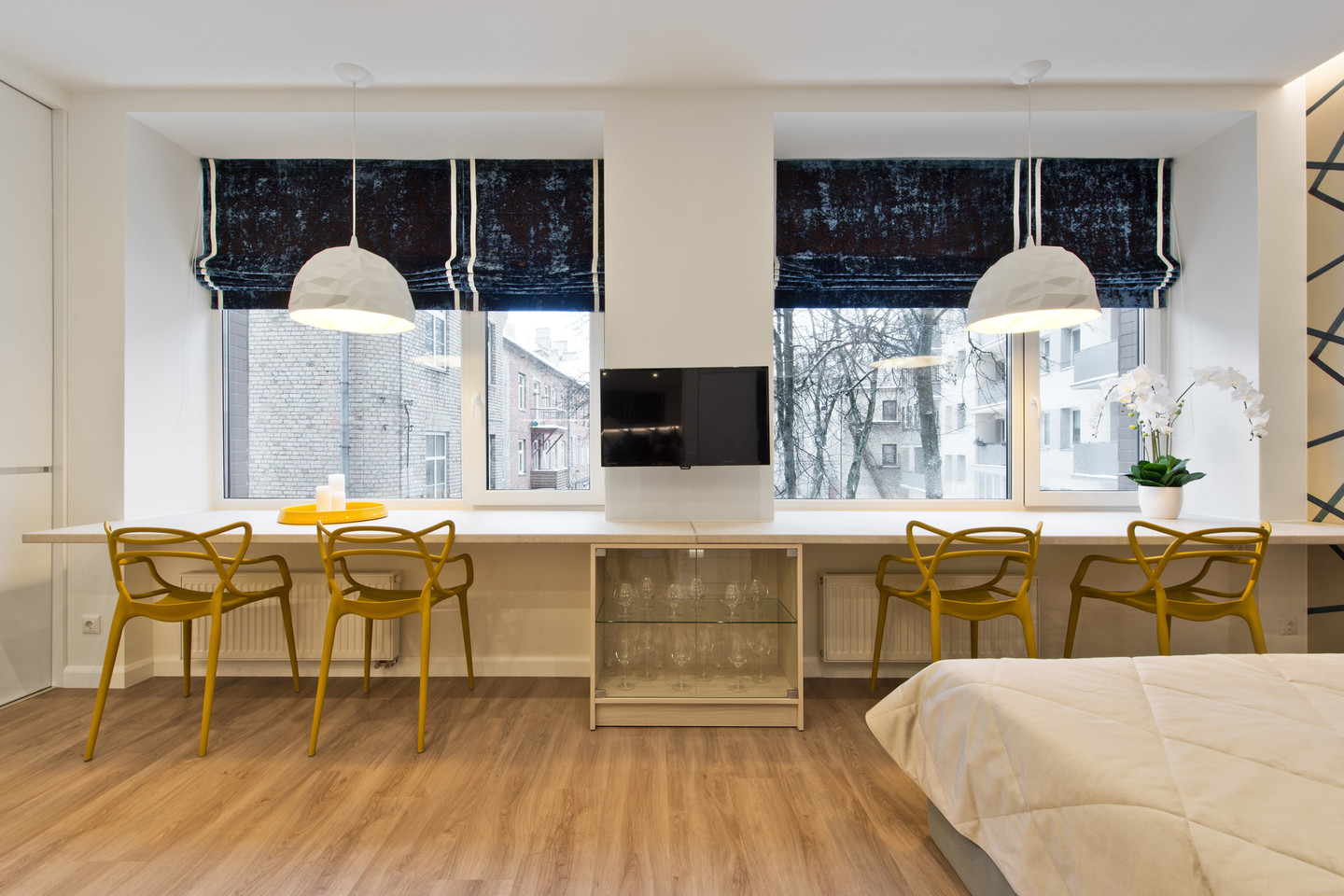 29 kv. metrų buto interjero autorė – Vėjūna Kasinskienė.<br>L.Garbačausko nuotr.