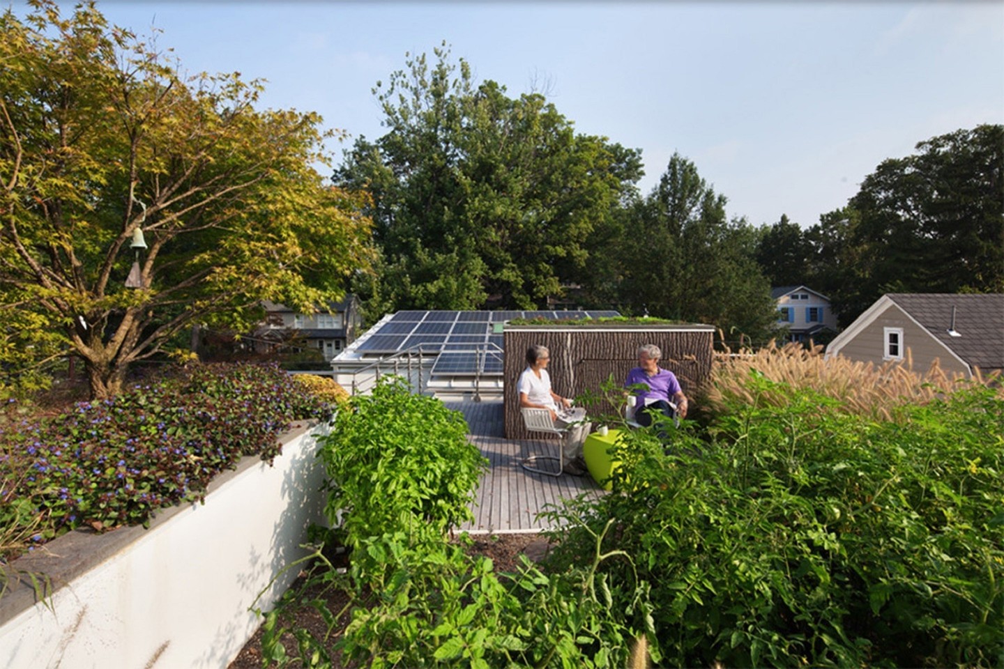 Supilta namo Merilande stogo danga atlieka izoliatoriaus vaidmenį: žiemą namuose šilta, o vasarą – vėsu.<br>M.Moran nuotr.