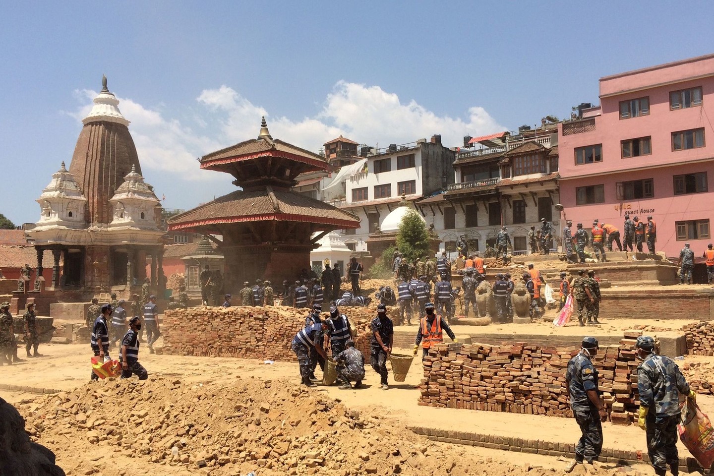 Nepalas mini žemės drebėjimo metines.<br>AP nuotr.