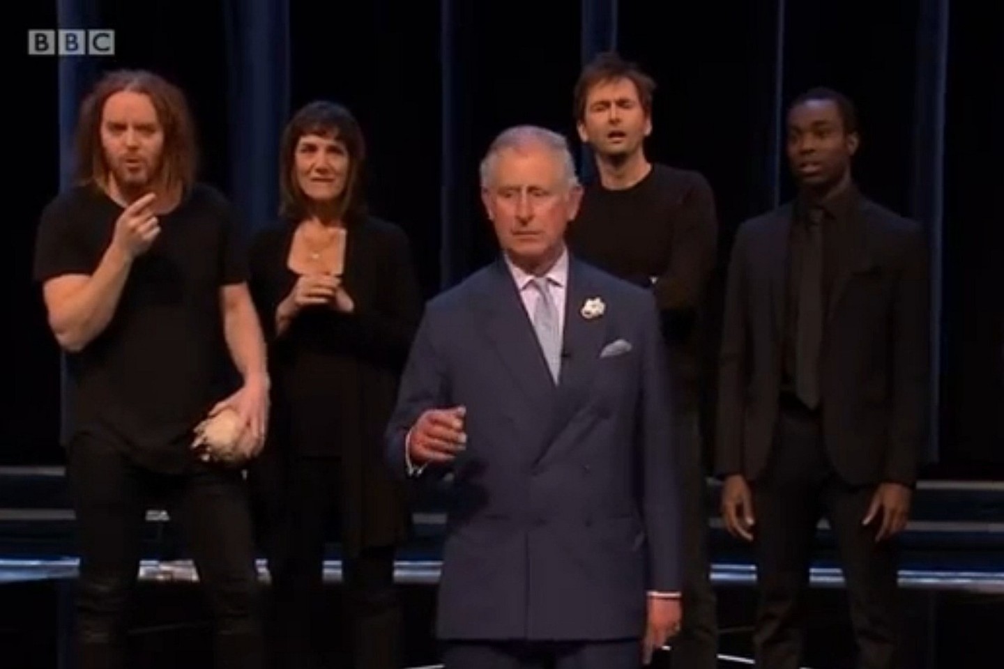 Sosto įpėdinis Velso princas Charlesas taip pat dalyvavo renginyje „Shakespeare Live!“.
