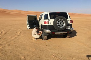 Antano Juknevičiaus poelgis dykumoje nustebimo Dakaro komandą