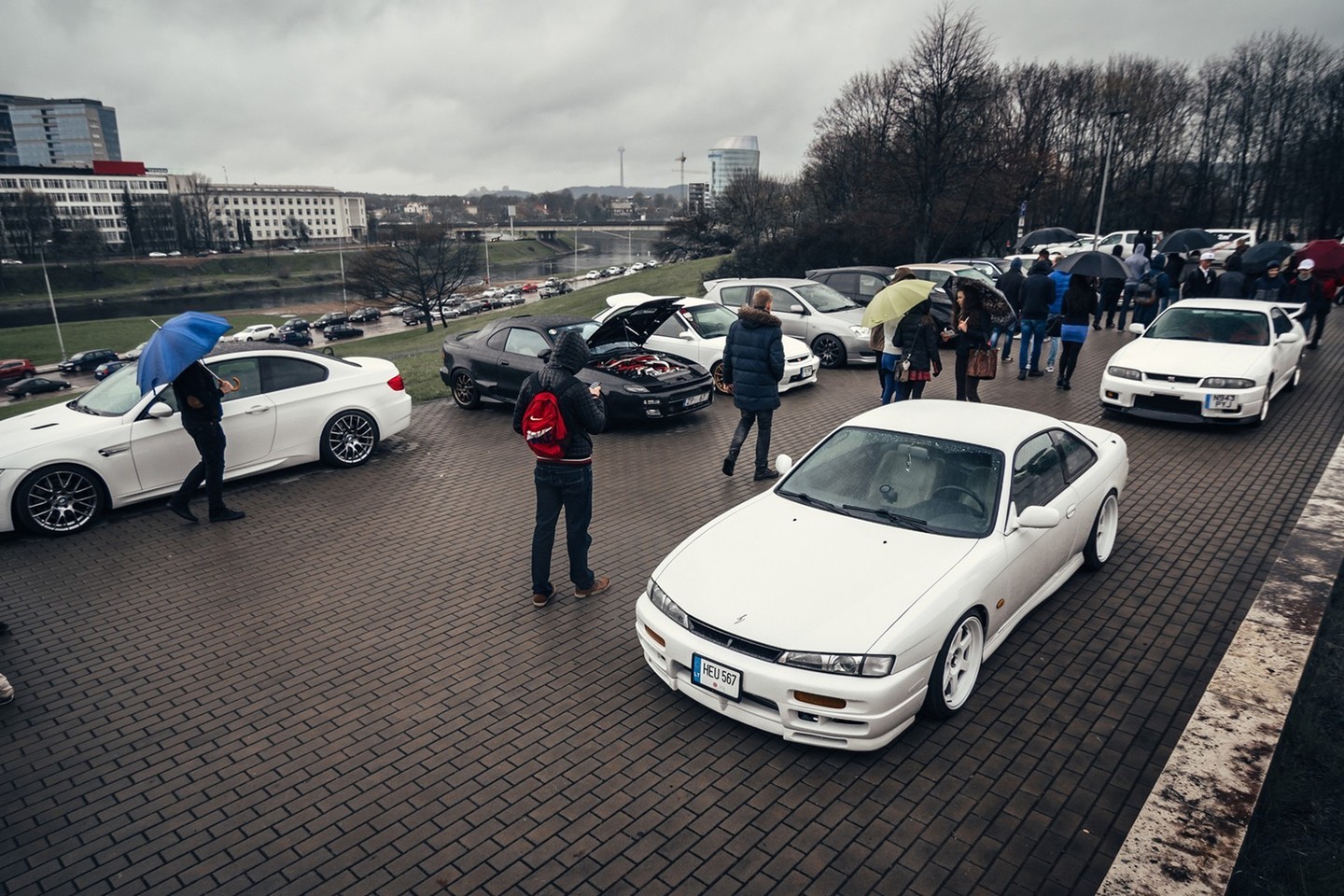 Vilniuje vyko pirmasis japoniškų automobilių kultūros gerbėjų susitikimas.<br>Organizatorių nuotr.