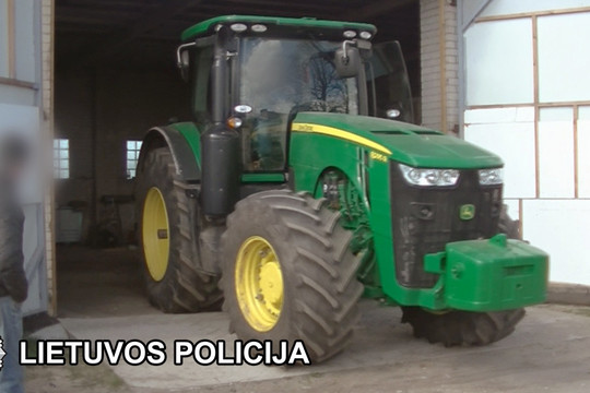 Švedai lietuviams parodė, kur yra vogtų traktorių už 0,5 mln.