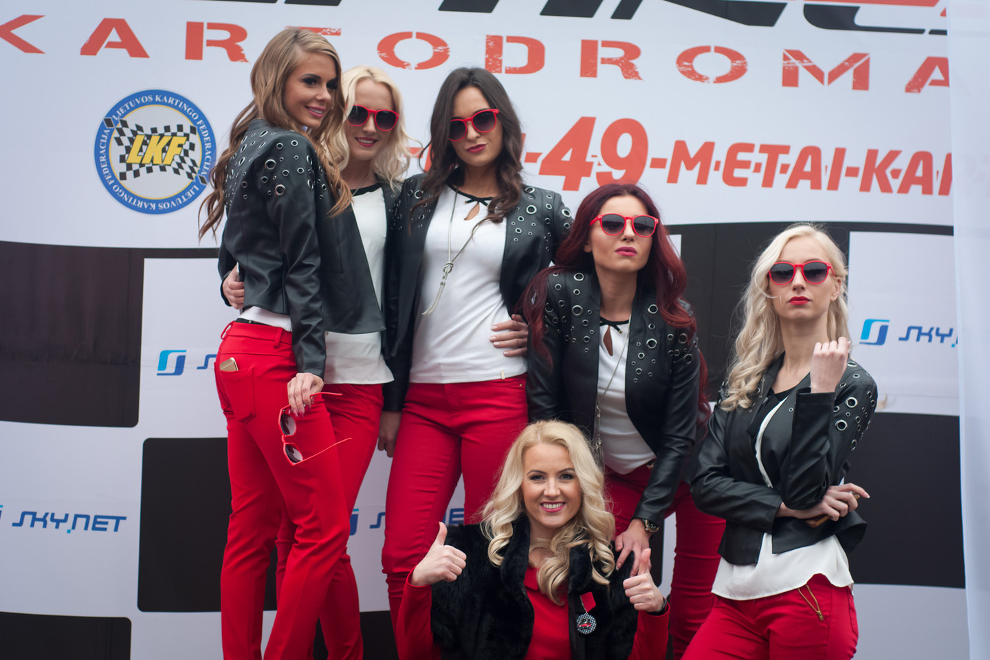 Plytinės kartodromo 49-ojo gimtadienio šventė su „Racing ladies“.<br>V.Pilkausko nuotr.