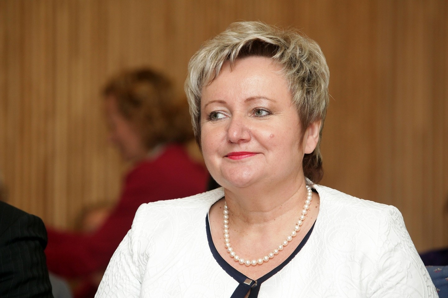 Seimo Socialinių reikalų ir darbo komiteto pirmininkė, socialdemokratė Kristina Miškinienė.<br>V.Balkūno nuotr.