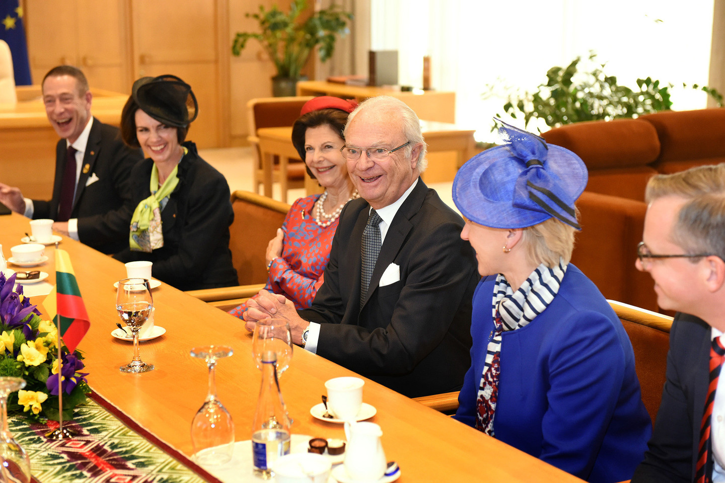 Karališkosios poros priėmimas Lietuvos Seime.<br>Švedijos karališkųjų rūmų nuotr.