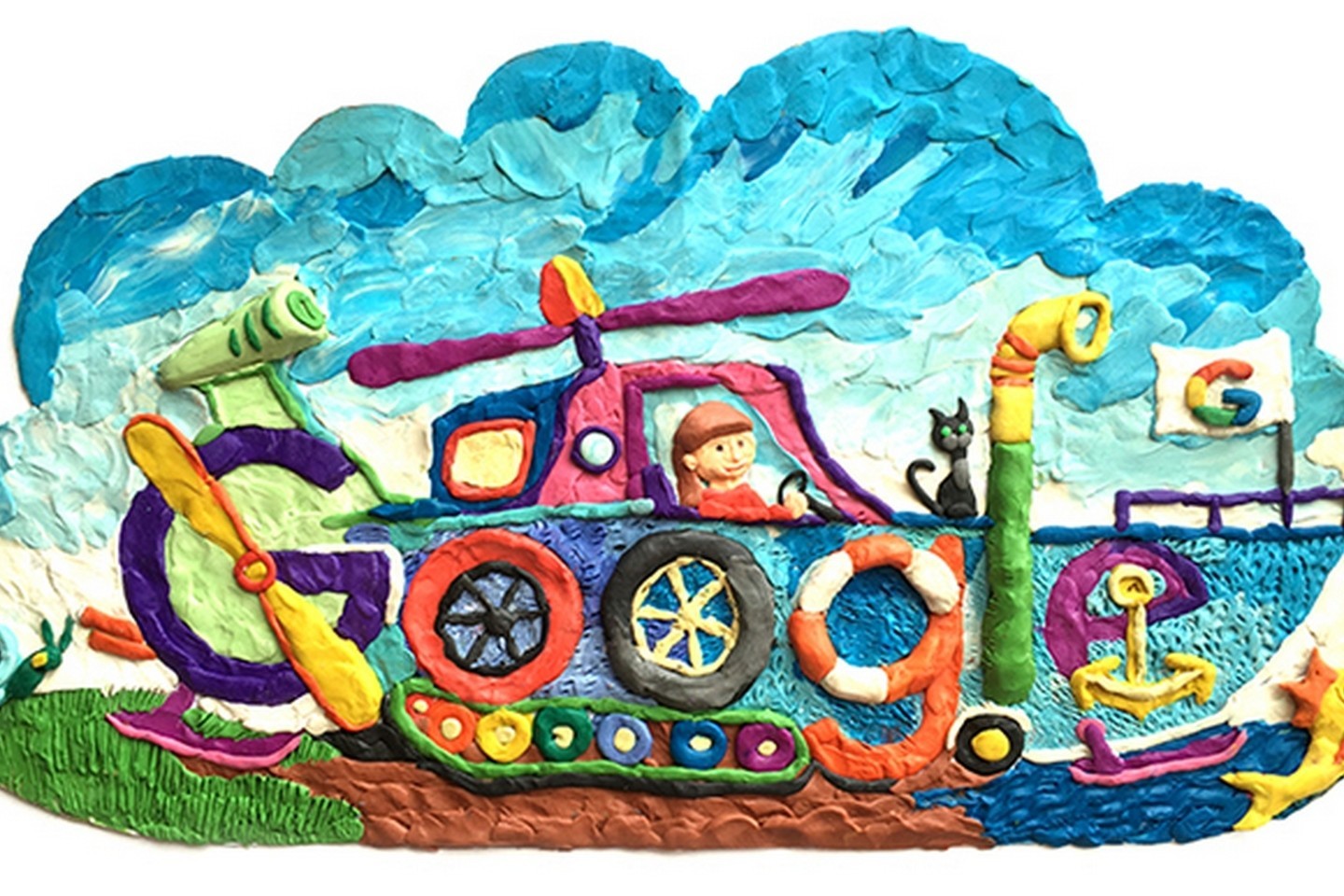 „Google“ piešinėliai (angl. – „doodles“) – maži meno kūriniai, kurie pakeičia standartinį logotipą.<br>Google nuotr.