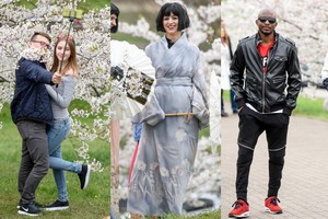 Vilniuje pražydusios sakuros priviliojo stilingą publiką