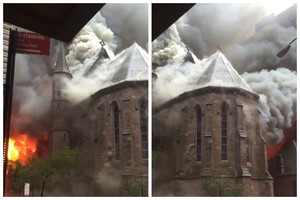 Niujorke gaisras nusiaubė šimtametę cerkvę