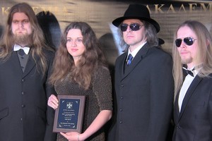 Los Andželas Lietuvos grupę „The Skys“ pasitiko raudonu kilimu