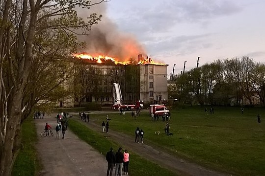 Klaipėdoje degė buvęs jaunimo laisvalaikio centras