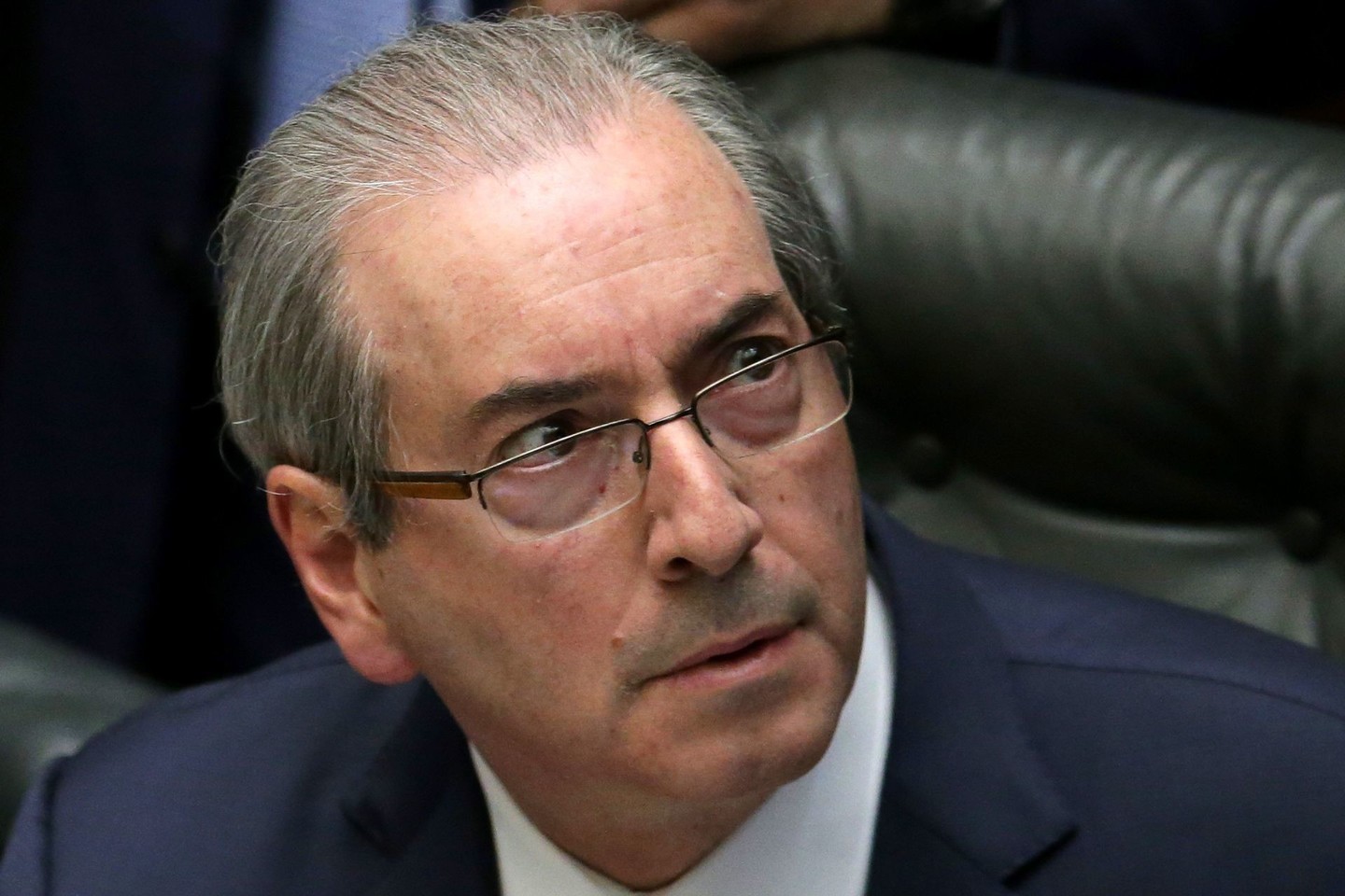 E.Cunha, kuris yra pagrindinis prezidentės D.Rousseff varžovas, inicijavęs jos apkaltos procesą.<br>AP nuotr.