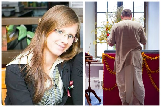 Keisto vyro vandeniu aplieta moteris atsipirko kaistančiu veidu