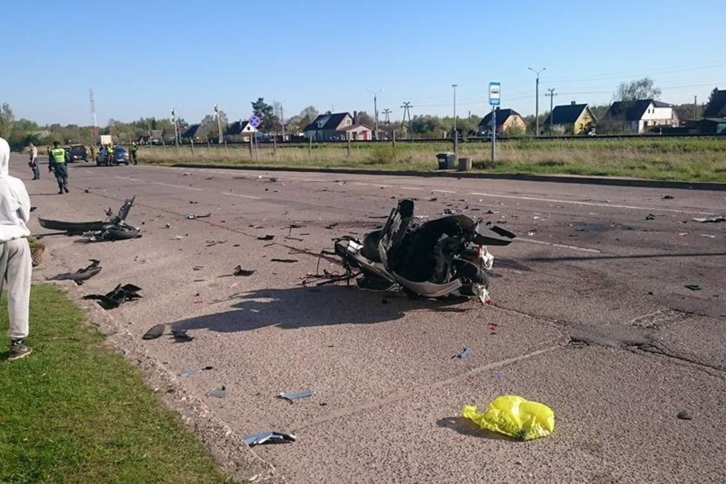 Per avariją buvo sumaitotas motociklas ir sunikai sužalotas jį vairavęs šiaulietis.