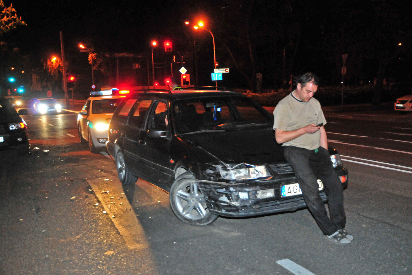 Avariją sukėlęs vyriškis pasiteisino, kad darbe gėrė degtinę.<br>A.Vaitkevičiaus nuotr.