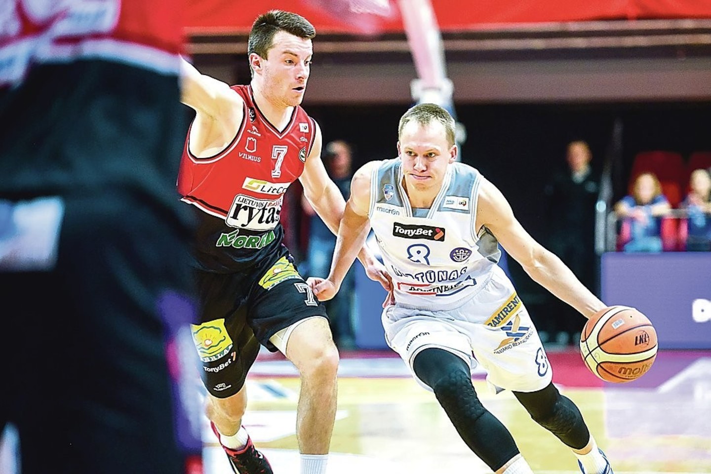 M. Girdžiūnas ketvirtfinalio rungtynėse pataikė septynis tritaškius ir tiek pat galimų.