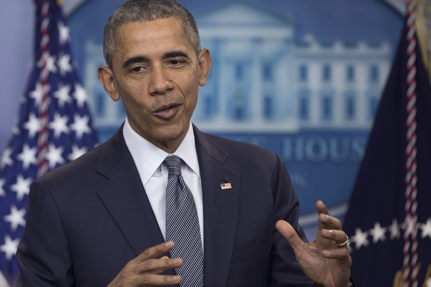 B.Obama (nuotr.) sukritikavo D.Trumpą.