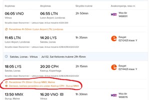 Pirko pigų skrydžio bilietą, bet pažiūrėjusi atidžiau nusivylė