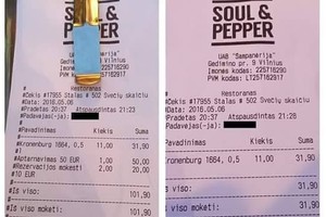 Pigių pramogų ieškotojus pašiurpino sąskaita Vilniaus restorane