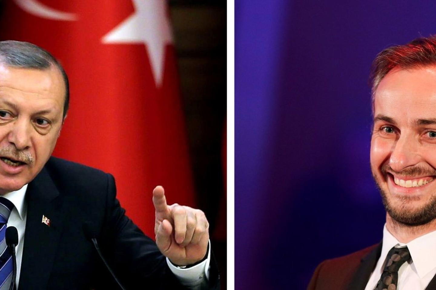 „Erdogano mėsainio“ sudėtyje yra ožkos sūrio, o tai nuoroda į komiko J.Boehmermanno pasišaipymą iš Turkijos prezidento, kad šis yra turėjęs lytinių santykių su ožkomis.<br>AFP/“Scanpix“ nuotr.