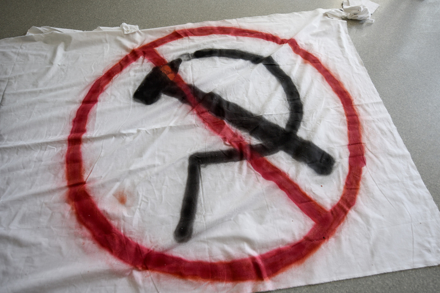 Antisovietinė simbolika atsidūrė 1-ajame Policijos komisariate.