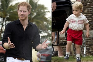 Princas George'as privertė raudonuoti princą Harry iš gėdos