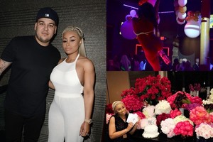 Besilaukianti Blac Chyna savo gimtadienį šventė striptizo klube