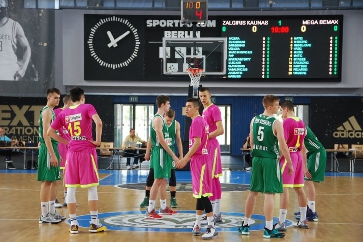 „Žalgirio“ – „Mega Bemax“ rungtynių akimirkos.
