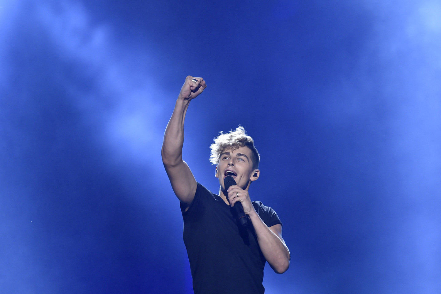 Donatas Montvydas pakerėjo Europą – pateko į „Eurovizijos“ finalą.<br>AP ir Scanpix nuotr.