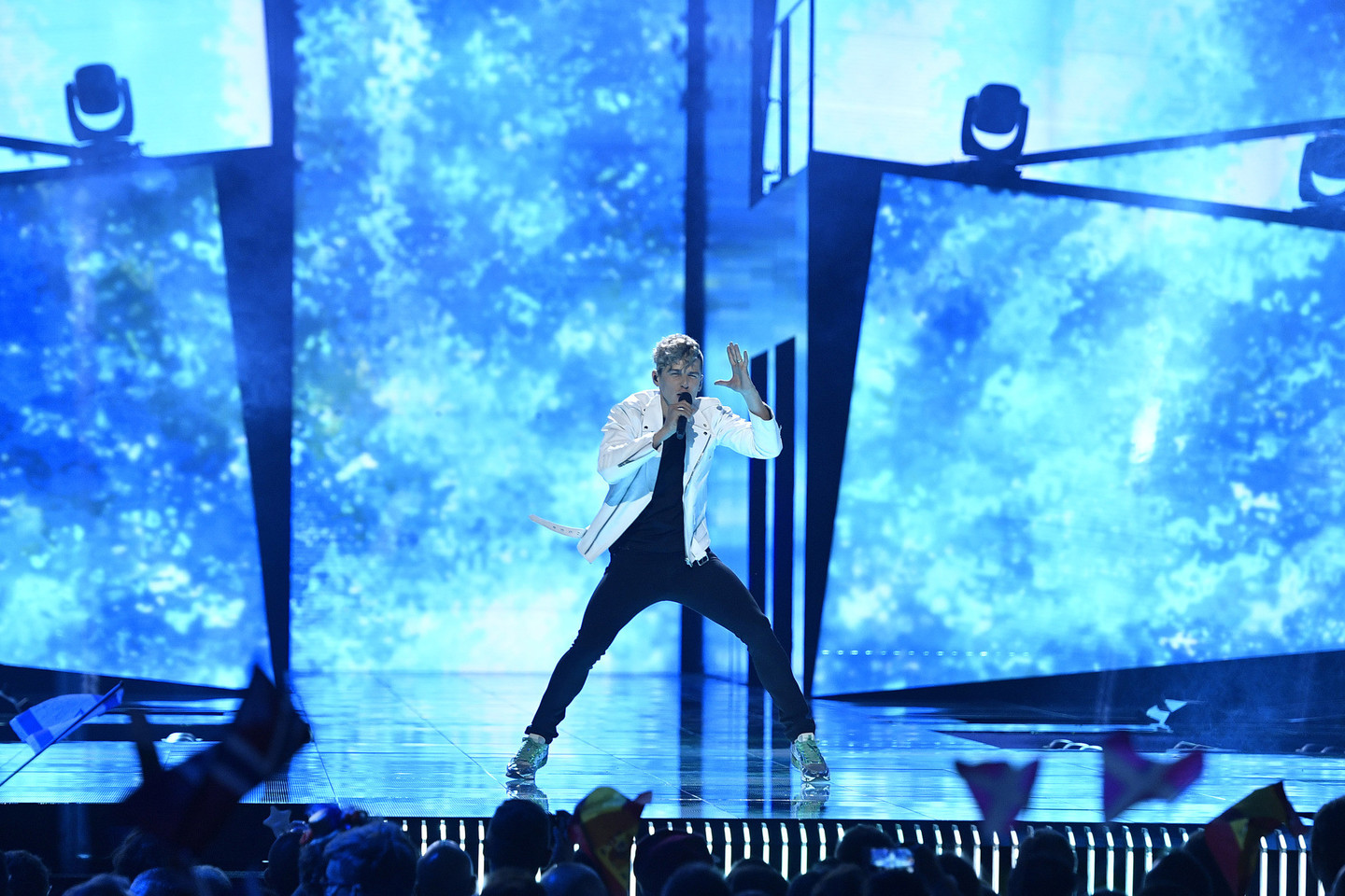 D.Montvydas „Eurovizijos“ finale pasirodys šeštadienį.<br>AP nuotr.