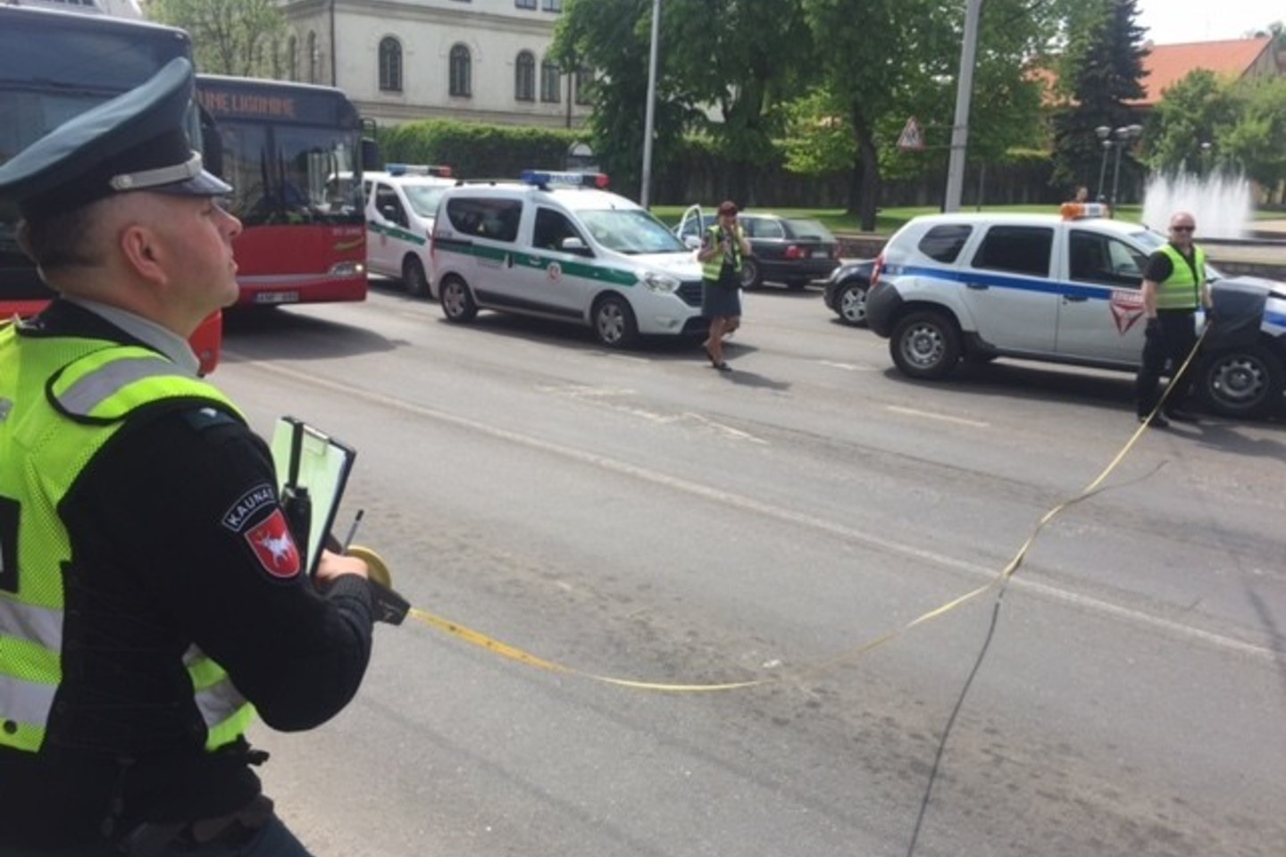 Kaune susidūrė du automobiliai.