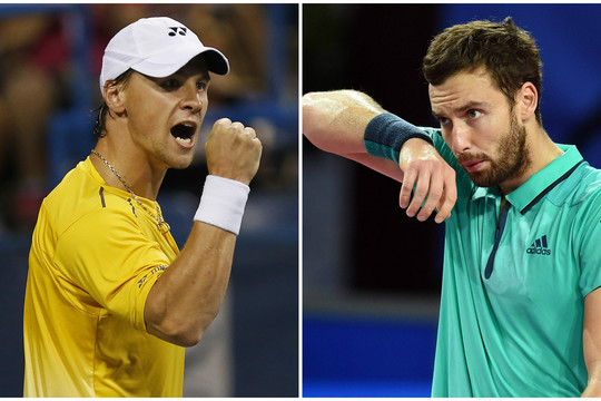 Pirmadienį Ženevoje: pirmasis baltų mūšis R. Berankis – E.Gulbis