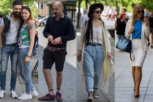 Vilniaus gatvėse dominuoja džinsinis stilius ir trumpos suknelės