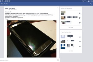 Feisbuke – triukšmas dėl konkurse laimėto telefono