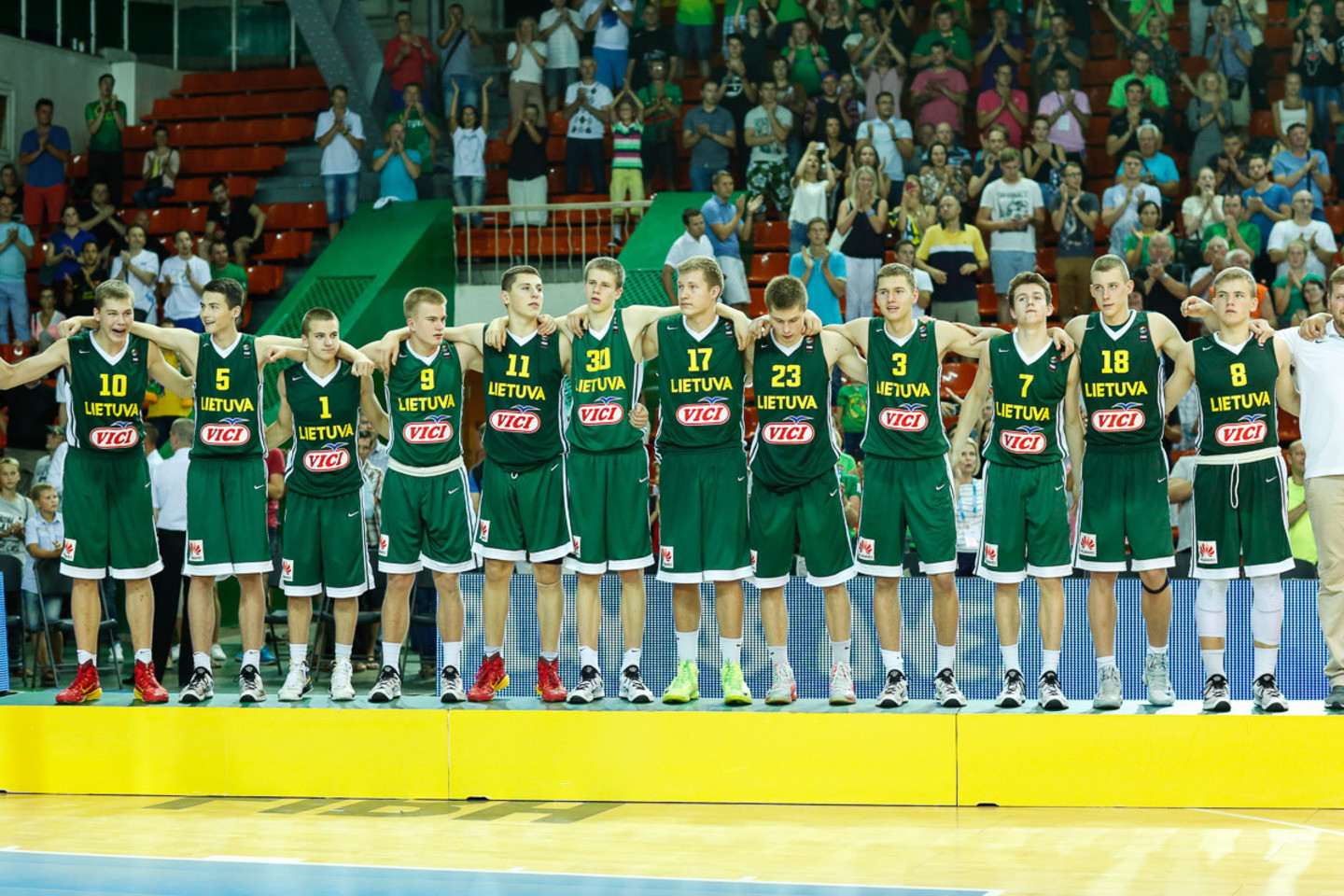 2015 m. Europos šešiolikmečių čempionate Lietuva iškovojo sidabrą.