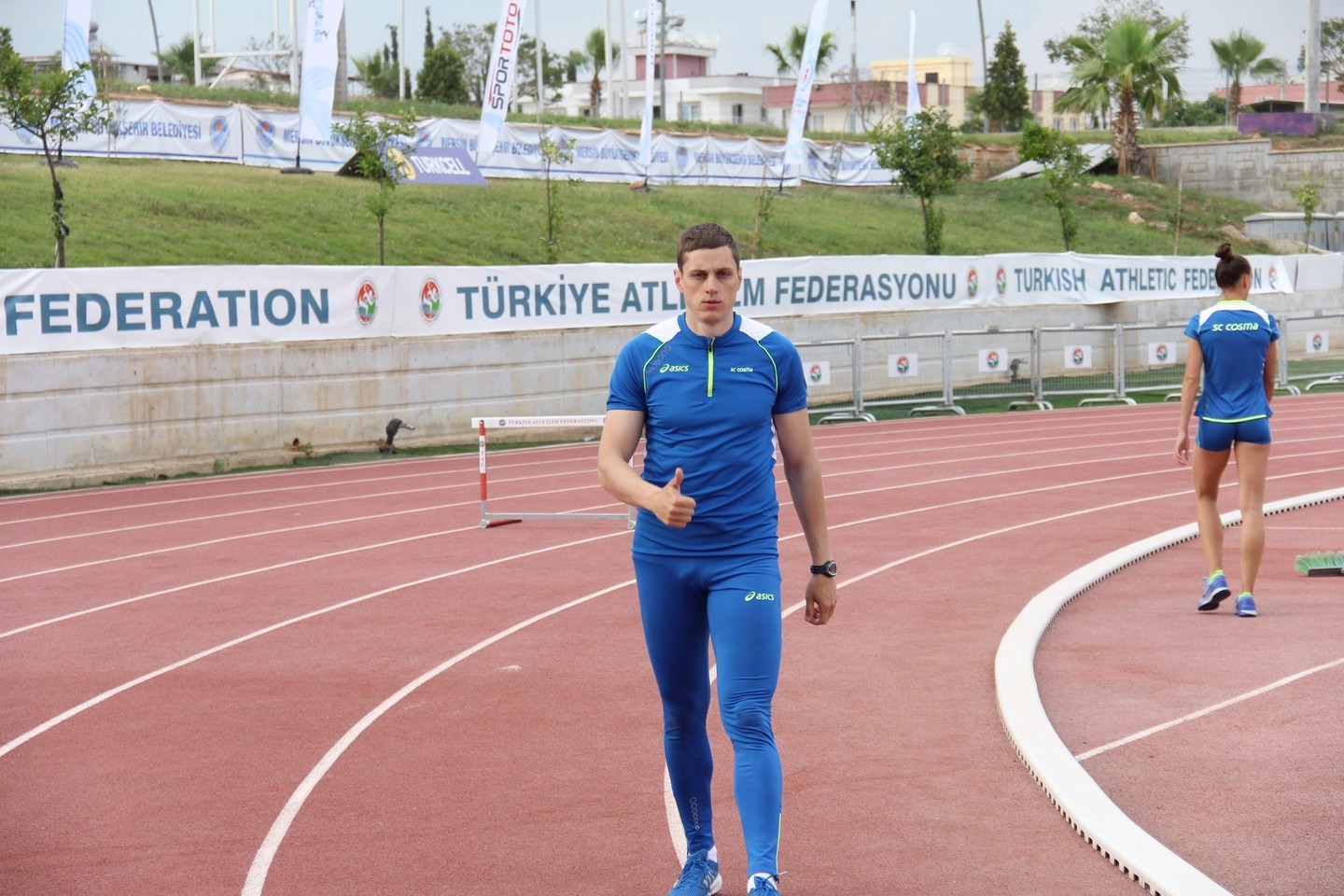 Rytis Sakalauskas dalyvavo ir 100 m rungtyje, ir estafetėje 4x100 m.<br>Roberto Trakio nuotr.