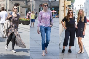 Gatvės stilius: karščius vilnietės tveria ir vilkėdamos džinsus