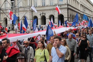 32 Lenkijos miestuose – antivyriausybinės demonstracijos