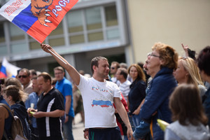 Vingio parke skambėjo: „Supraskite, mylėkite, gerbkite Rusiją“