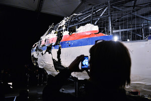 MH17 lėktuvo katastrofos zonoje rastas raketos fragmentas