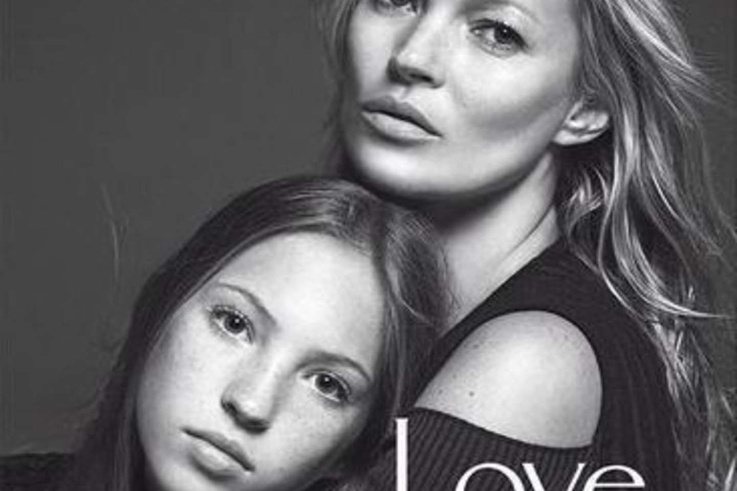 Kate Moss su dukra Lila.<br>„Vogue“/Mario Sorrenti nuotr.