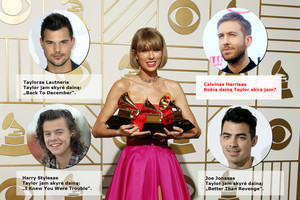 Ar Taylor Swift apdainuos savo buvusį mylimąjį Calviną Harrisą?