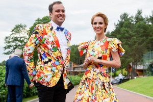 LKL šventei Jogaila ir Indrė Morkūnai apsirengė beveik vienodai