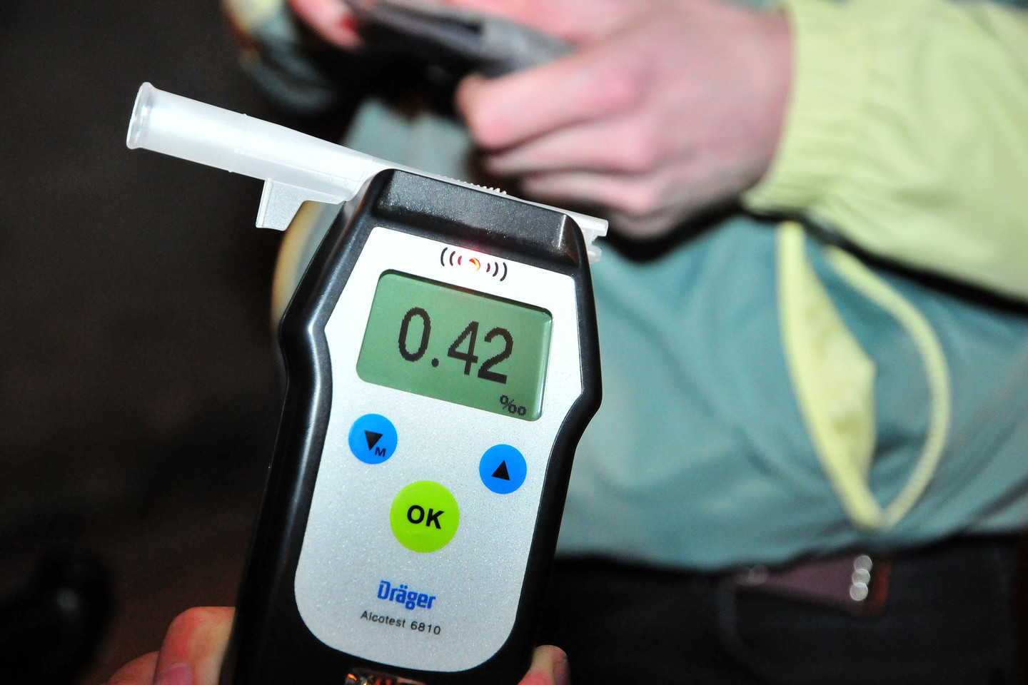 Tarnyboje buvęs Akmenės policininkas pripūtė 0,41 prom.