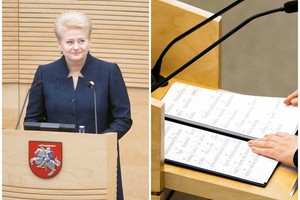 Prezidentė improvizavo: skambėjo ne visai tai, kas parašyta