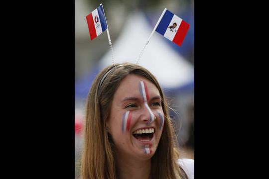 Prancūzų sirgalės.<br>Reuters/Scanpix nuotr.