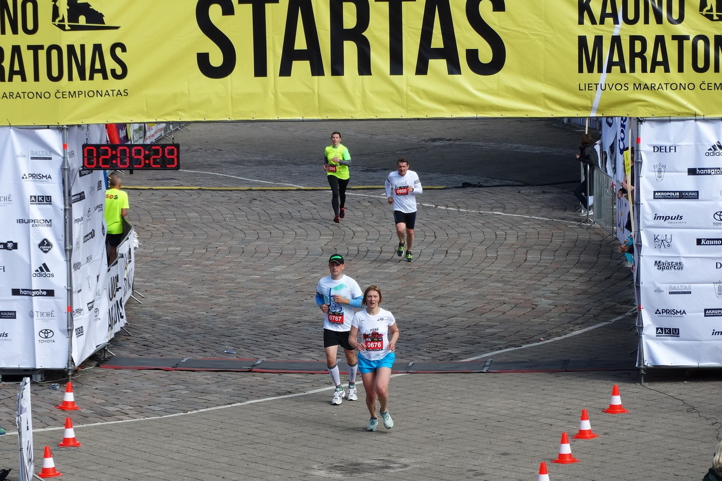 „Kauno maratono“ trasą šįkart išbandė apie 5000 bėgikų.<br>A.Karaliūno nuotr.