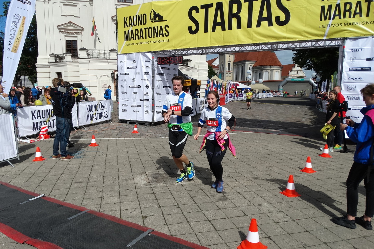 „Kauno maratono“ trasą šįkart išbandė apie 5000 bėgikų.<br>A.Karaliūno nuotr.
