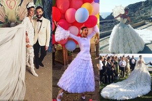 Stilingiausia vestuvių puota? Per savo šventę keitė tris suknias